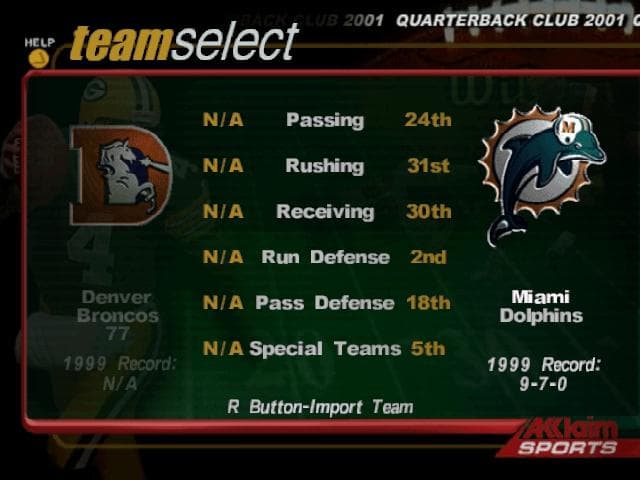 NFL QB Club 2001